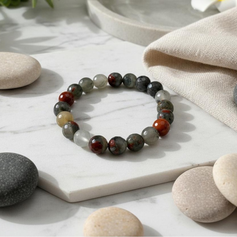 🆕New African Bloodstone Healing Gemstone Bracelet 8mm
